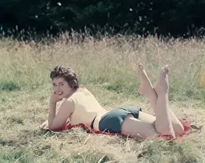 Sun Bathing Prints: Shorts & Long Grass
