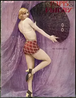 Luce Prints: Showgirl with Fan 1926