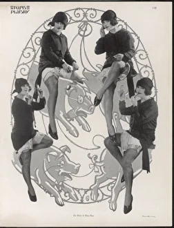 Adjusts Gallery: Showgirl on Pig 1926