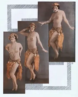 Showgirl Sarah-Ja at the Palace Theatre, Paris, 1928