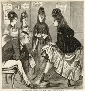 Showgirls showing their legs at an audition