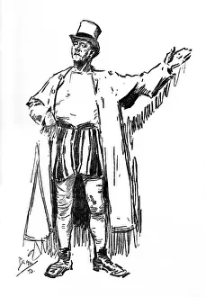 Garb Prints: The Showman - An Extinct Type. - character portrait