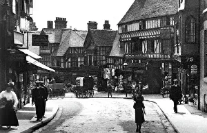 Shrewsbury Prints: Shrewsbury Wyle Cop early 1900s