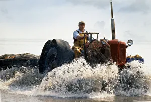 Cumbrian Gallery: Shrimp fisherman, Flookborough, Morecambe Bay -1