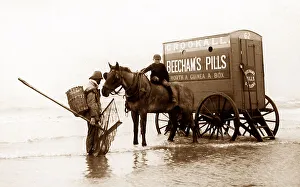 Shrimping, Blackpool in 1890