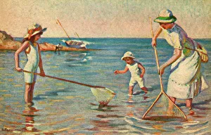 Images Dated 23rd May 2011: Shrimping by the Sea