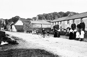 Porth Prints: Shroton Ivy Porth Cottages early 1900s