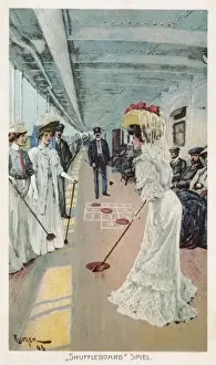 Trans Atlantic Prints: Shuffleboard on a Liner