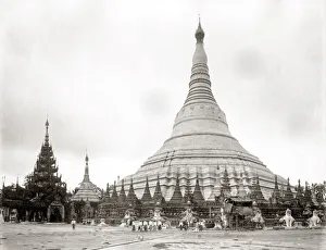 Yangon Prints: Shwe Dagon Pagoda, Ragoon, Yangon, Burma, Myanmar