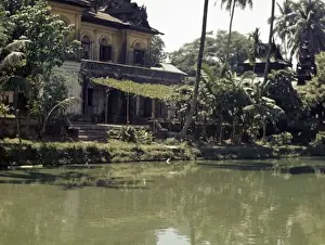 Dipped Prints: Shwedagon Sacred Pool - Rangoon