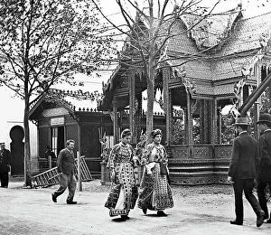 Thai Prints: Siamese Pavilion, 1889 Exposition Universelle, Paris, France