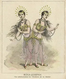 Siamese twins performing in Paris