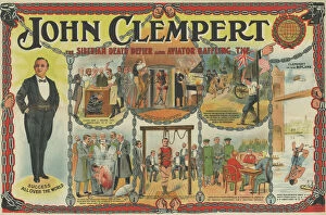 Entertainer Collection: Siberian death defier and Aviator baffling John Clempert