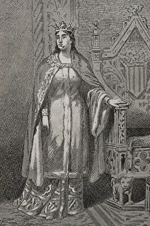 1350 Prints: Sibila de Fortia  (1350-1406). Queen consort of