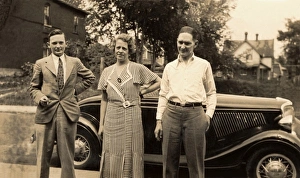 Along Side Collection: Siblings and Ford V8 De Luxe Roadster