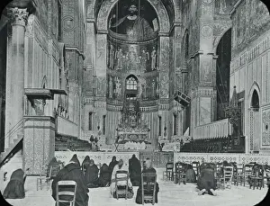 Gathered Prints: Sicily - Cathedral Interior at Monreale