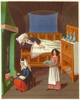 Sick Bed Gallery: Sickbed Scene (1470)