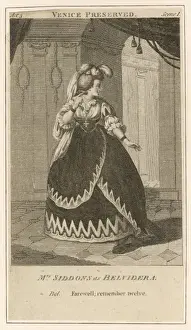 Kemble Prints: Siddons as Belvidera