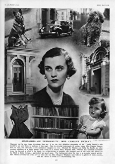 Images Dated 20th October 2017: Sidelights on personality - Mrs Charles Sweeny