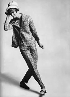 Trouser Prints: Sidwall floral trouser suit, 1965