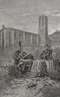 Besiege Prints: Siege of Barcelona in 1472. Carried out by