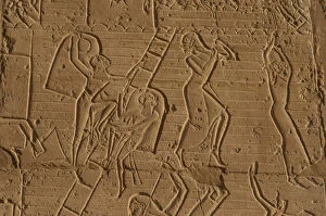 The Siege of Dapur (1269 B.C.). Egyptian princes assault tow