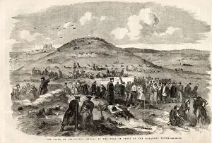 Images Dated 21st May 2020: The Siege of Sebastopol - burial of the dead