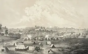 The siege of Vicksburg - representing the position of the se