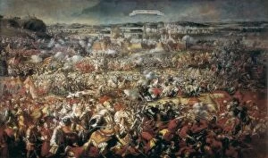 Defeated Gallery: Siege of Vienna by Turks (1683). Battle of Kahlenberg