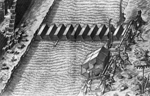 1588 Prints: Siege weapon - Floating Bridge