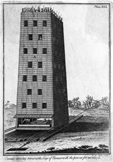 Centuries Prints: Siege weapon, a Roman movable tower