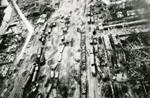 Inflicted Gallery: Siegen, Germany, bomb damage to the railway yards