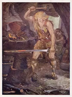 Siegfried Forges Notung