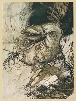 Dragon Prints: Siegfried Kills Fafner