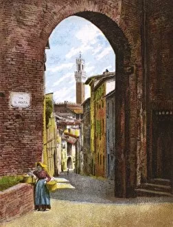 Agata Collection: Siena, Italy - Arch of S. Giuseppe