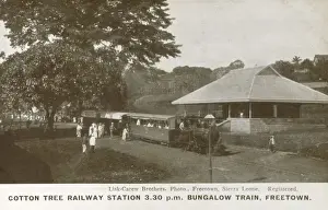 Sierra Prints: Sierra Leone - Freetown - Cotton Tree Railway Station