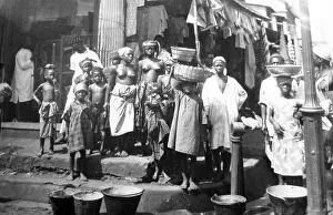 Leone Prints: Sierra Leone Kroo Town in Freetown probably 1920s