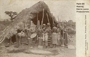 Pestle Prints: Sierra Leone - Making Palm Oil
