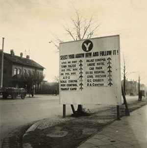Sign for 5th Division, British Army of the Rhine, Germany Sign for 5th Division, British Army of the Rhine, Germany