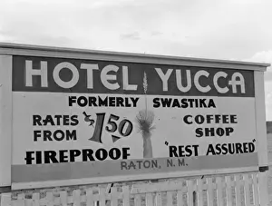 Yucca Prints: Sign along the road near Capulin, New Mexico