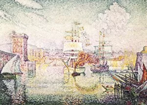 Impressionists Gallery: SIGNAC, Paul. Entrance to the Port
