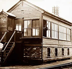 Signal box, Edge Hill, Liverpool, early 1900s