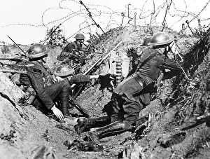Signallers Prints: Signallers, Sausage Valley, during the First World War