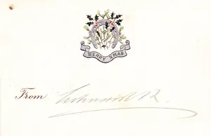 Signature of Edward VII on a Christmas card