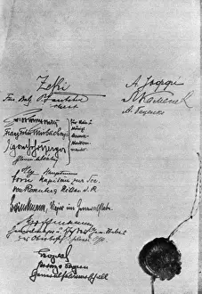 Bolshevik Prints: Signed Treaty Document