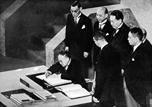 Signing Collection: The Signing of the Japanese Peace Treaty, San Francisco, 195