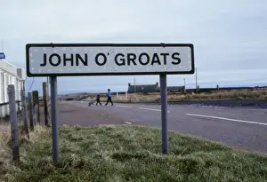 Signpost Prints: Signpost at John O Groats, Caithness, Scotland