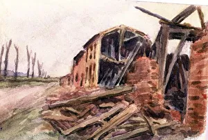 Commanding Collection: Signpost Lane, from British lines to German lines, WW1