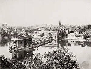 Sikh Prints: Sikh Golden Temple Amristar, Umritsar, India