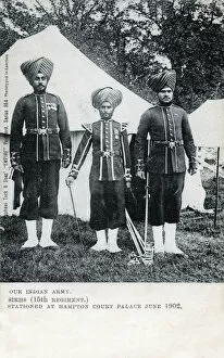 Ropes Collection: Sikh Soldiers - 15th Regiment - at Hampton Court Palace